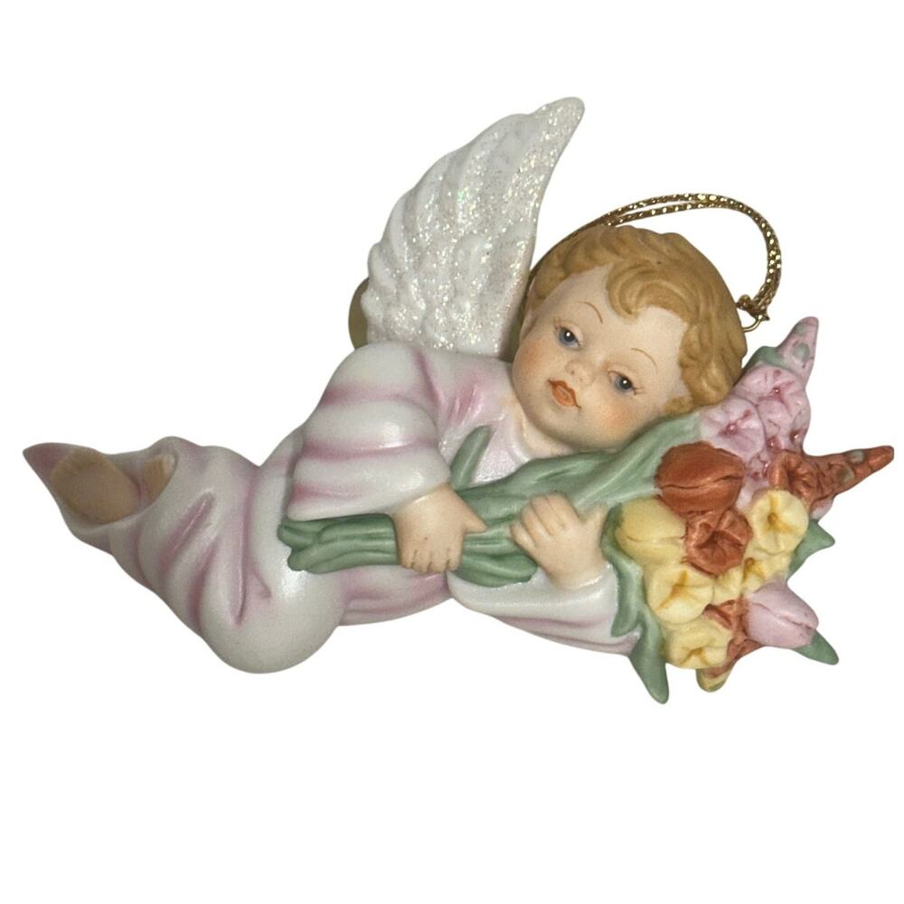 Ashton Drake Vintage 1998 1999 Gifts from Above Angel Cherub Ornaments -Set of 8 - Picture 14 of 14